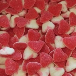 Coeur rouge et blanc sucré(100G)